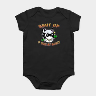 Shut Up And Take My Money Orange Baby Bodysuit